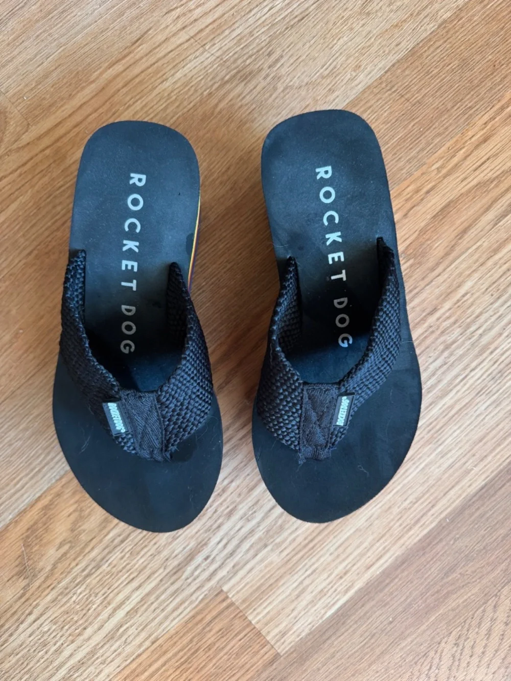 Rainbow Platform Flip Flops